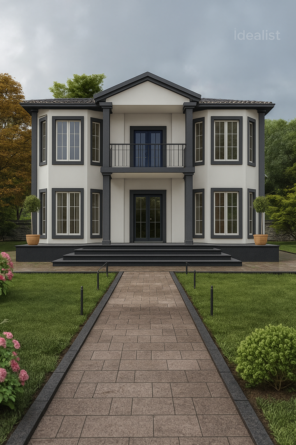 Maison préfabriquée Duplex 157+2 – 2 étages, structure métallique