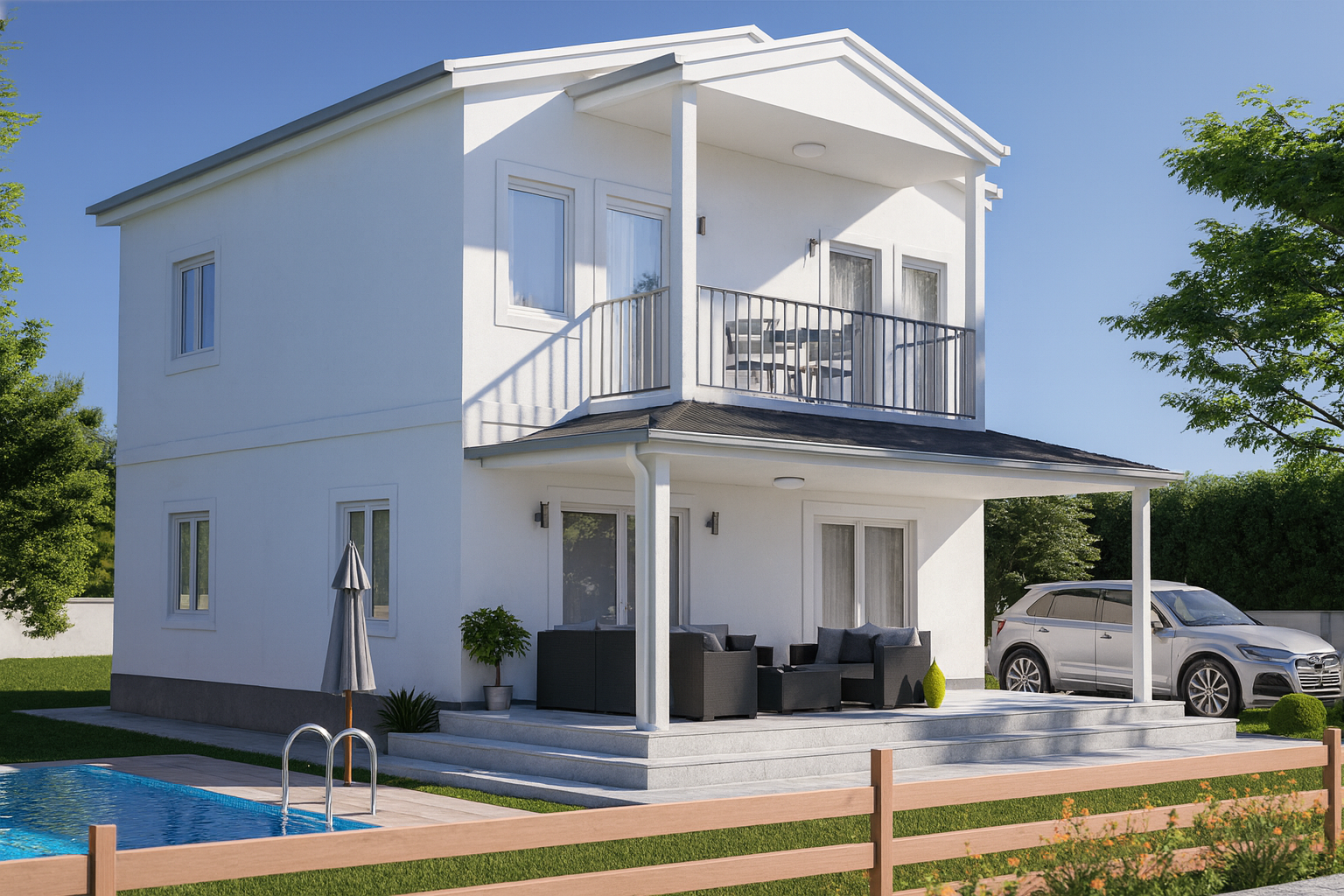 Maison préfabriquée Campagne 136+2 – 2 étages